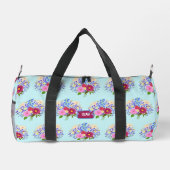 Blumenstrauss Light Blue Reisetasche Duffle Bag (Rückseite)