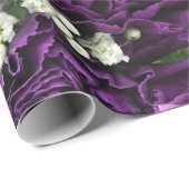 Blumenstrauß-lila Gartennelken Geschenkpapier (Rolleneckpunkt)