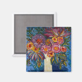 Blumenstrauß-Magnet Magnet (Vorderseite/Rückseite)