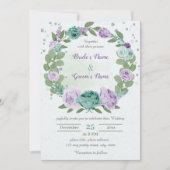 Blumenstrauß mit Blumen Einladung (Vorderseite)