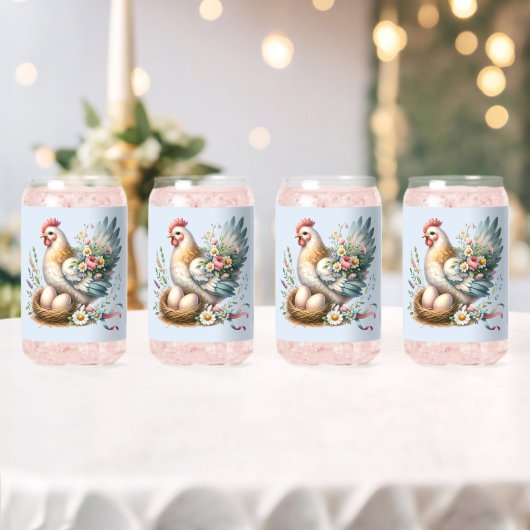 Blumenstrauß mit Eiern Vintager Bauernstube Dosenglas (Insitu (Hochzeit))