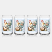 Blumenstrauß mit Eiern Vintager Bauernstube Dosenglas (Vorderseite)