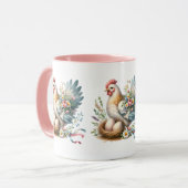 Blumenstrauß mit Eiern Vintager Bauernstube Tasse (Vorderseite Links)