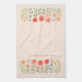 Blumenstrauß mit individuellem Angebot Geschirrtuch (Vertikal)