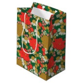 Blumenstrauß Mittlere Geschenktüte (Rückseite Schrägansicht)