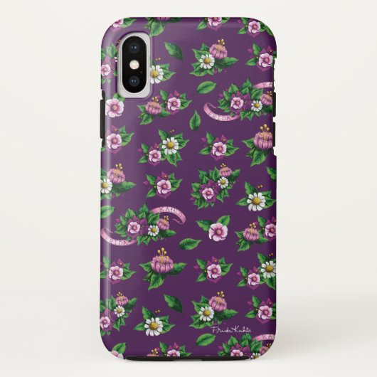 Blumenstrauß-Muster Frida Kahlos | Purlpe Case-Mate iPhone Hülle (Rückseite)
