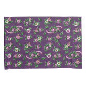 Blumenstrauß-Muster Frida Kahlos | Purlpe Kissenbezug (Vorderseite-Rechts)