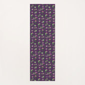 Blumenstrauß-Muster Frida Kahlos | Purlpe Yogamatte (Vorderseite)