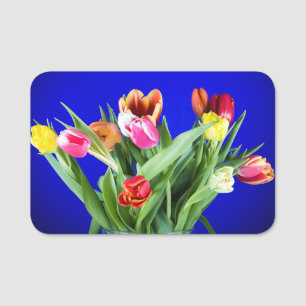 Blumenstrauß Namensschild
