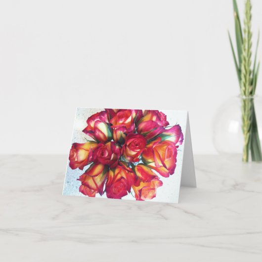 Blumenstrauß Notecards Feiertagskarte (Vorderseite)