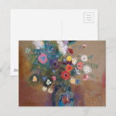 Blumenstrauß - Odilon Redon Postkarte (Vorne/Hinten)