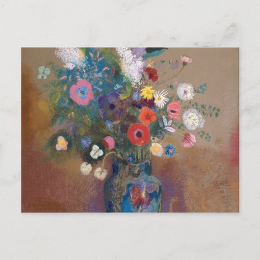Blumenstrauß - Odilon Redon Postkarte (Vorderseite)