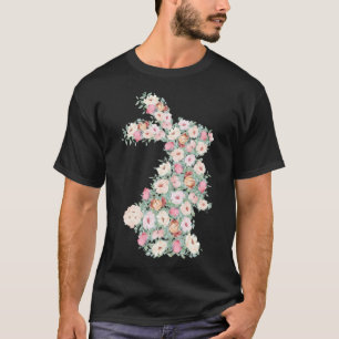 Blumenstrauß Ostern Bunny Girl T-Shirt