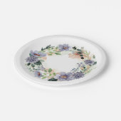 Blumenstrauß Pappteller (Schrägansicht)