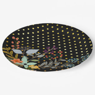 Blumenstrauß-Party * wählen Sie Hintergrundfarbe Pappteller