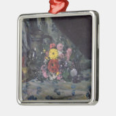 Blumenstrauß Pauls Cezanne | der gelben Dahlien, Silbernes Ornament (Links)