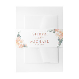 Blumenstrauß Pfirsich Goldmedaille Einladungsbanderole