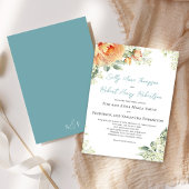 Blumenstrauß-Pfirsich Rodelbahn mit Aussicht Einladung