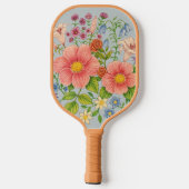 Blumenstrauß Pickleball Schläger (Rückseite)