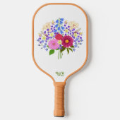 Blumenstrauss Pickleball Schläger (Rückseite)