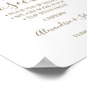 Blumenstrauß Pimp Ihr Prosecco Brautparty Zeichen Poster (Ecke)