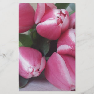 Blumenstrauß, Pink Tulips, Blume Briefpapier