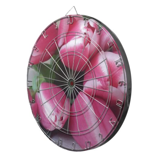 Blumenstrauß, Pink Tulips, Blume Dartscheibe (Vorderseite rechts)