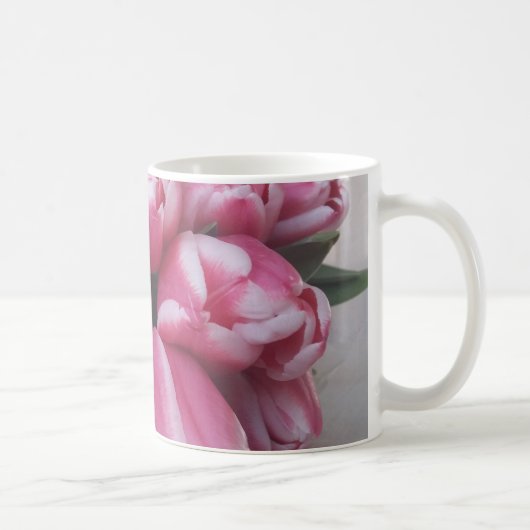 Blumenstrauß, Pink Tulips, Blume Kaffeetasse (Rechts)