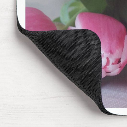 Blumenstrauß, Pink Tulips, Blume Mousepad (Ecke)