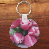 Blumenstrauß, Pink Tulips, Blume Schlüsselanhänger (Vorderseite)