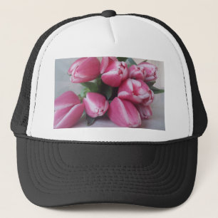 Blumenstrauß, Pink Tulips, Blume Truckerkappe