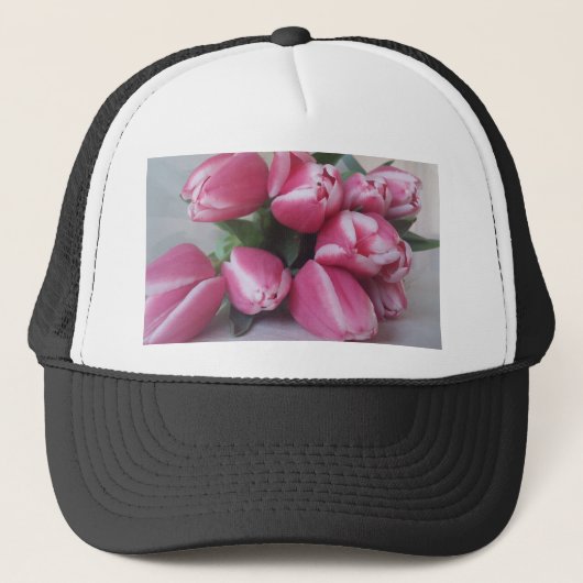 Blumenstrauß, Pink Tulips, Blume Truckerkappe (Vorderseite)