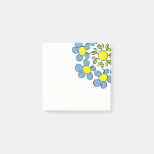 Blumenstrauß Post-it Klebezettel