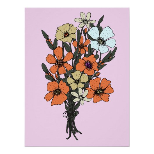 Blumenstrauß Poster (Vorderseite)