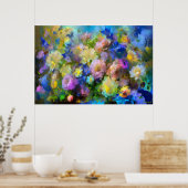 Blumenstrauß poster (Küche)