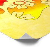 Blumenstrauß Poster (Ecke)