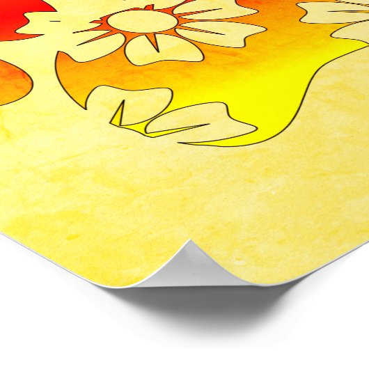 Blumenstrauß Poster (Ecke)