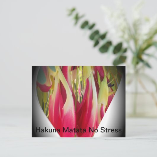 Blumenstrauß Postkarte (Stehend Vorderseite)