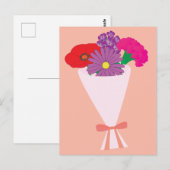 Blumenstrauß Postkarte (Vorne/Hinten)