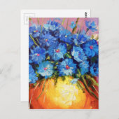 Blumenstrauß Postkarte (Vorne/Hinten)