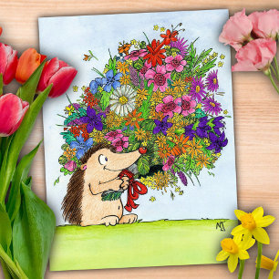 Blumenstrauß Postkarte von Nicole Janes