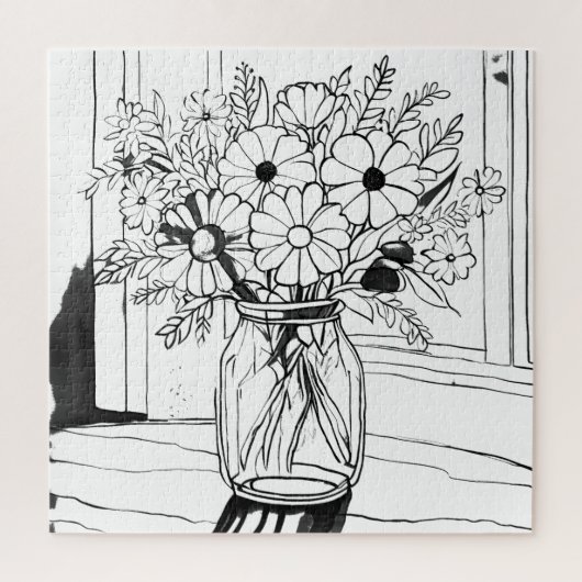 Blumenstrauß Puzzle (Vertikal)