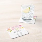 Blumenstrauß Rechteckiger Pappuntersetzer (Vor Ort)