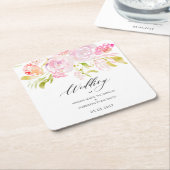 Blumenstrauß Rechteckiger Pappuntersetzer (angewinkelt)