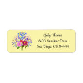 Blumenstrauss Return Address Labels (Vorne)