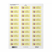 Blumenstrauss Return Address Labels (Vorne)