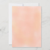 Blumenstrauß Rosa Brautparty Einladung (Rückseite)