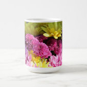 Blumenstrauß, rosa und gelbe Milchsorten Kaffeetasse (Mittel)