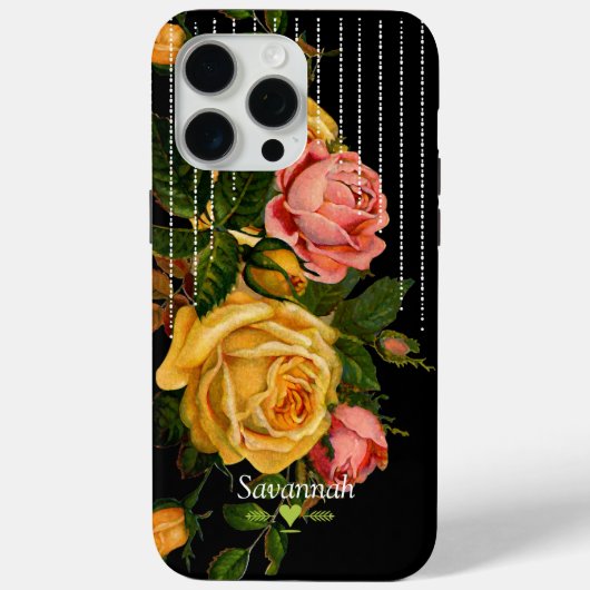 Blumenstrauß-Rose Case-Mate iPhone Hülle (Rückseite)