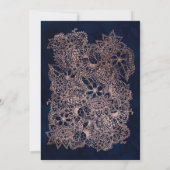 Blumenstrauß Rose Goldmedaille Hochzeit in Aquarel Einladung (Rückseite)